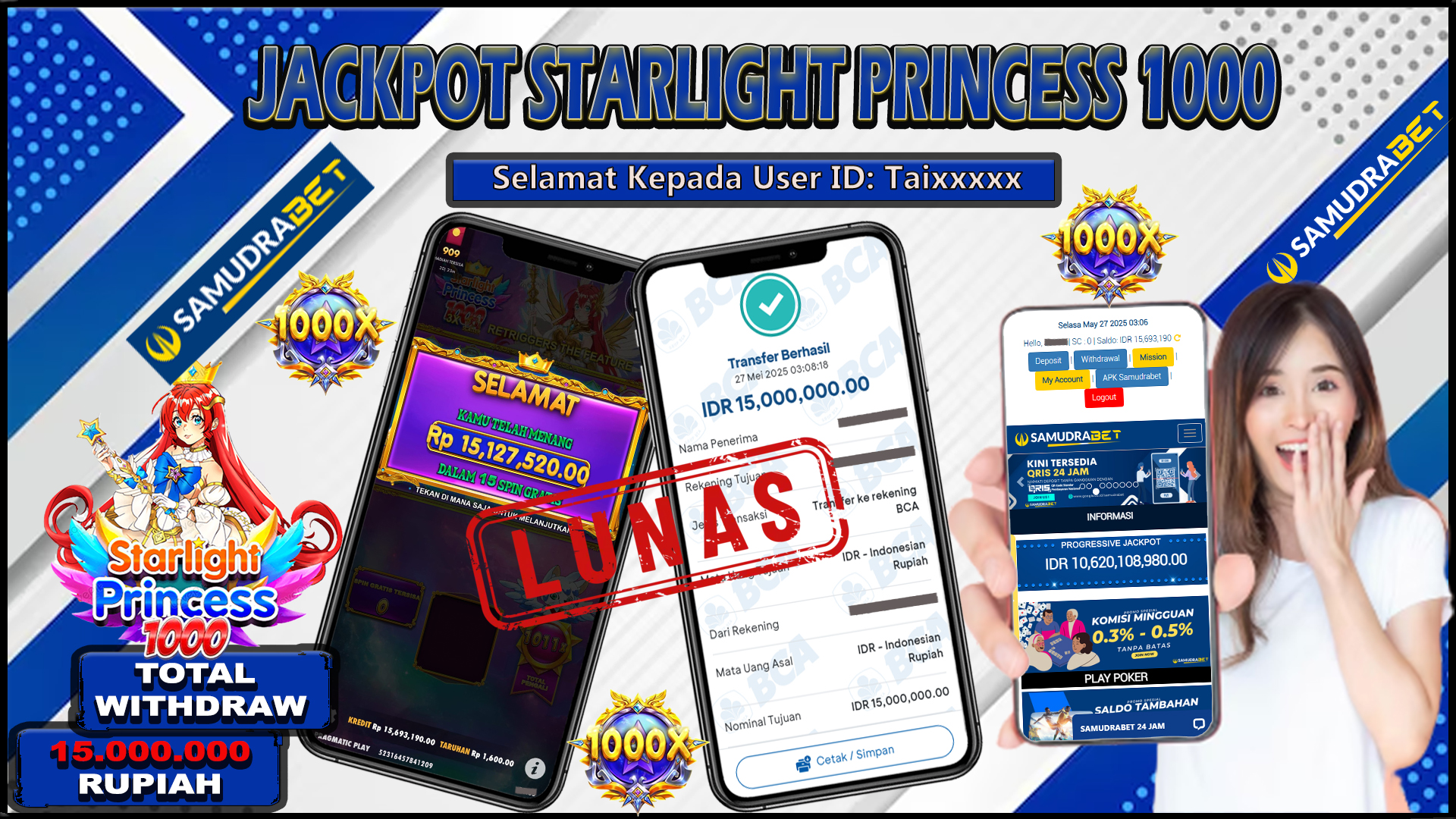 Samudrabet Jackpot Slot Rp 15.000.000 ~ Lunas
