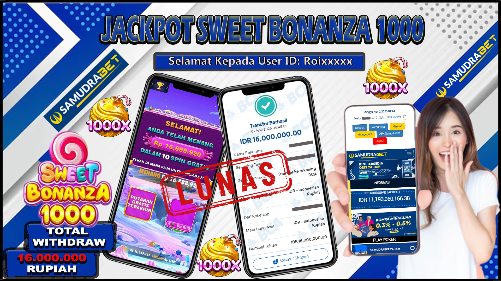 Samudrabet Jackpot Slot Rp 16.000.000 ~ Lunas