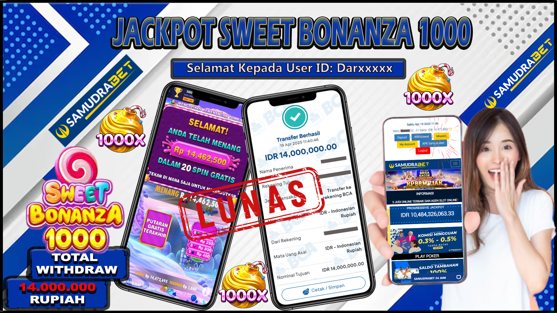 Samudrabet Jackpot Slot Rp 14.000.000 ~ Lunas