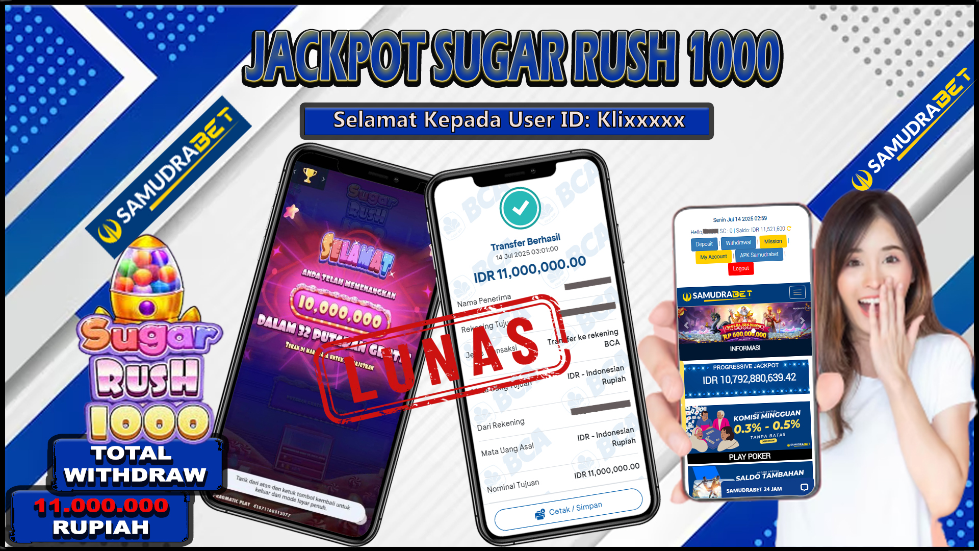 Samudrabet Jackpot Slot Rp 11.000.000 ~ Lunas
