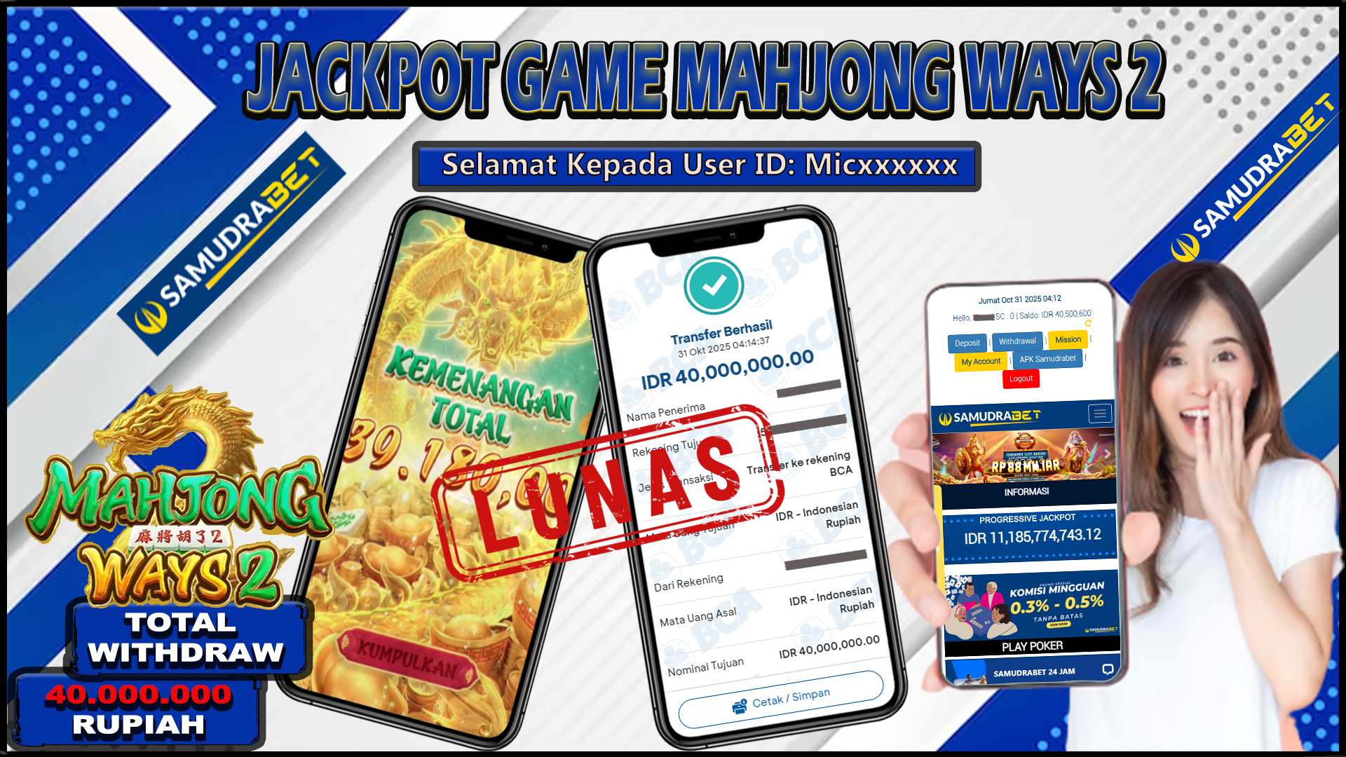 Samudrabet Jackpot Slot Rp 40.000.000 ~ Lunas