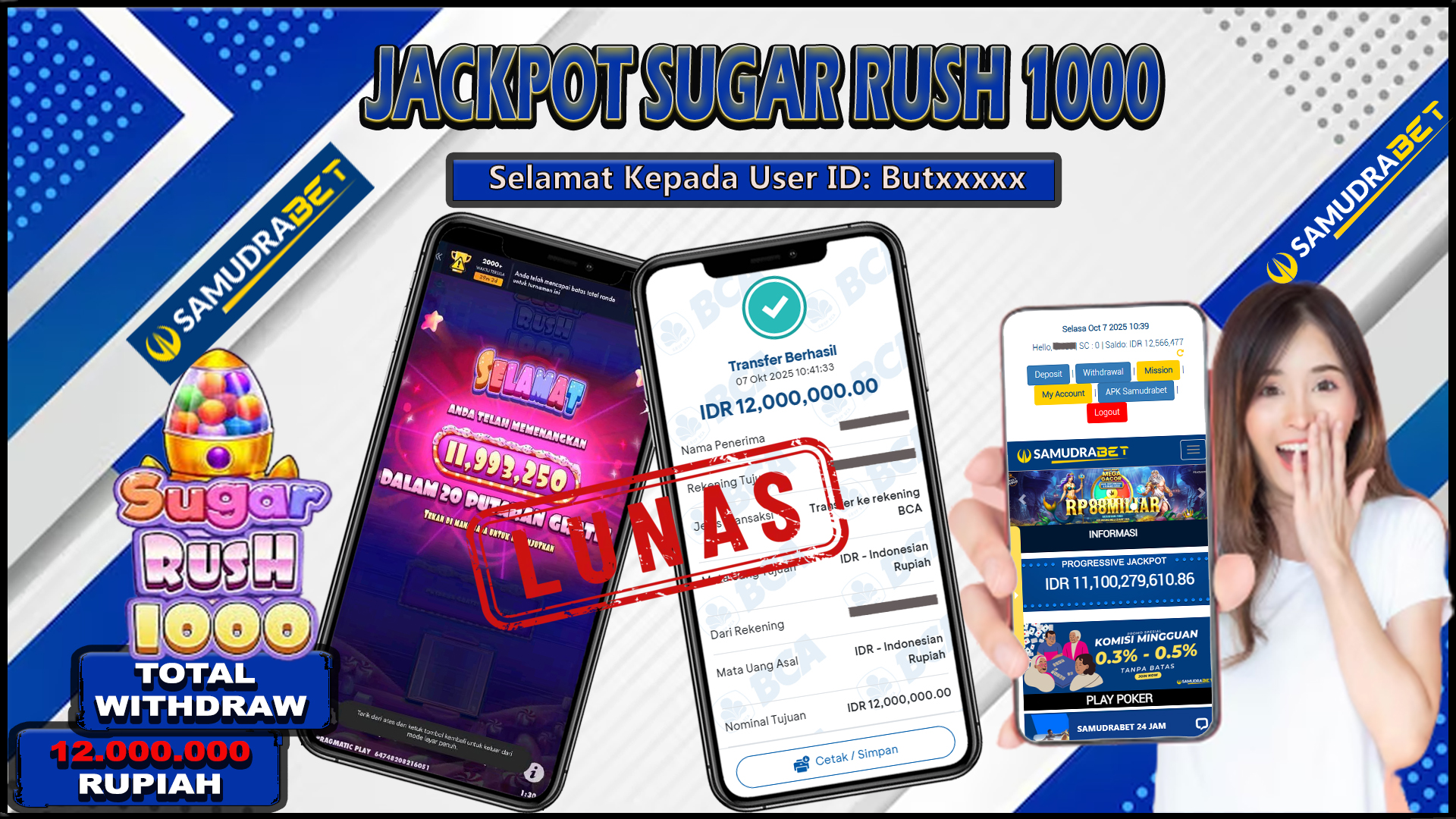 Samudrabet Jackpot Slot Rp 12.000.000 ~ Lunas