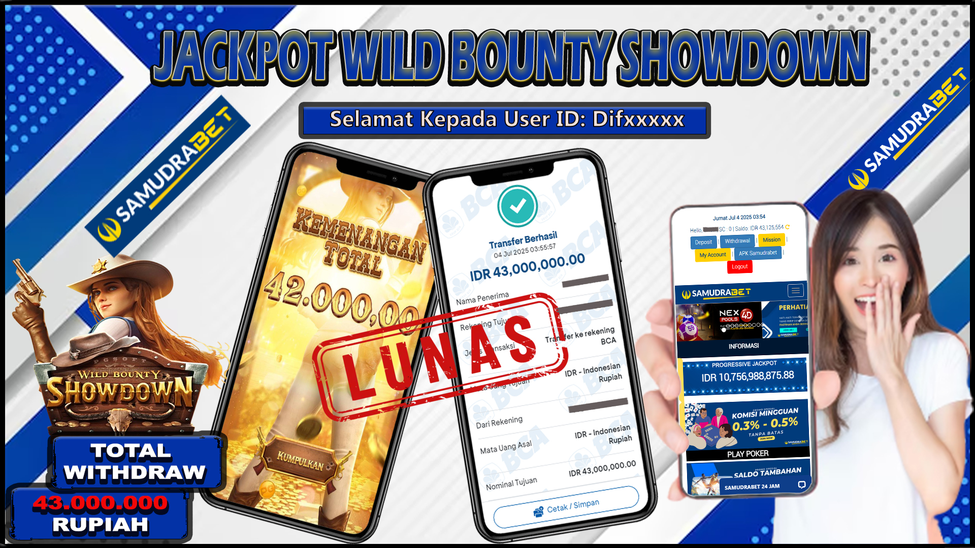 Samudrabet Jackpot Slot Rp 43.000.000 ~ Lunas