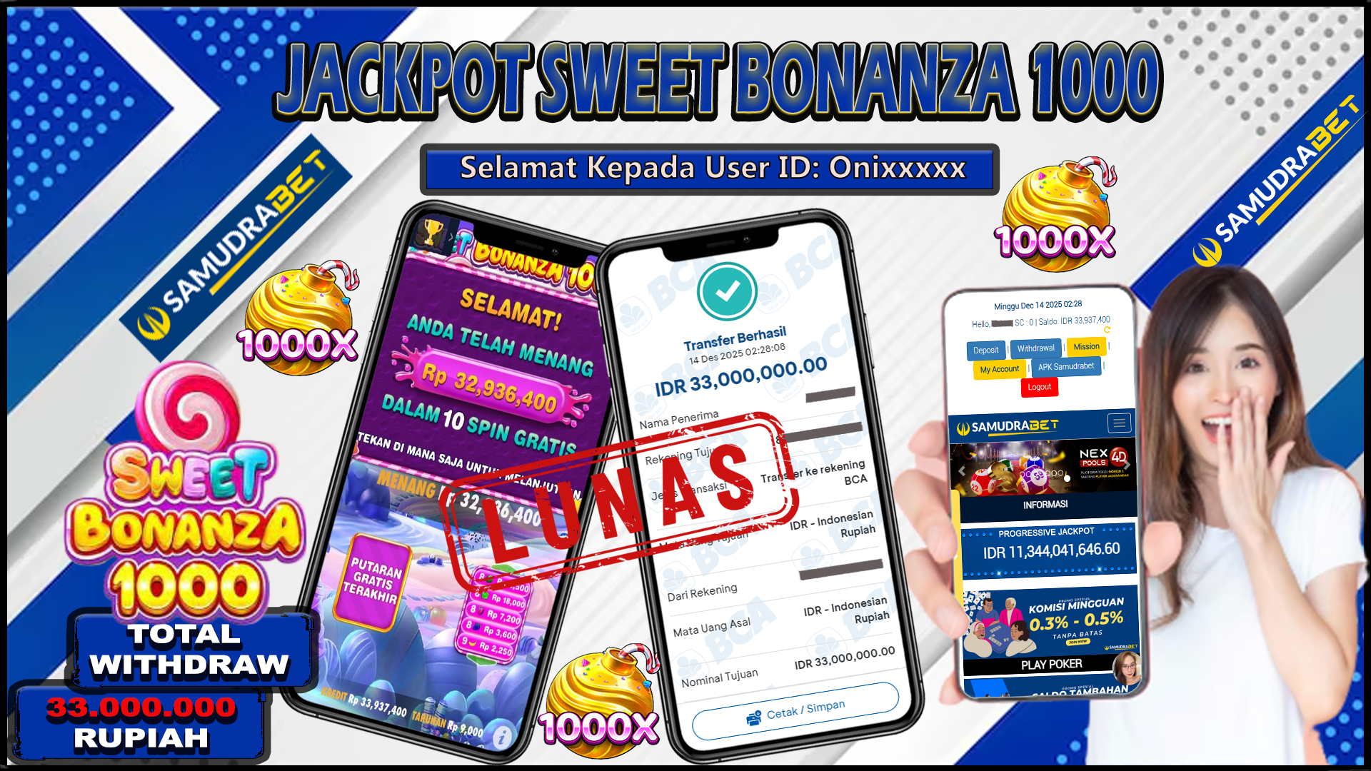 Samudrabet Jackpot Slot Rp 33.000.000 ~ Lunas