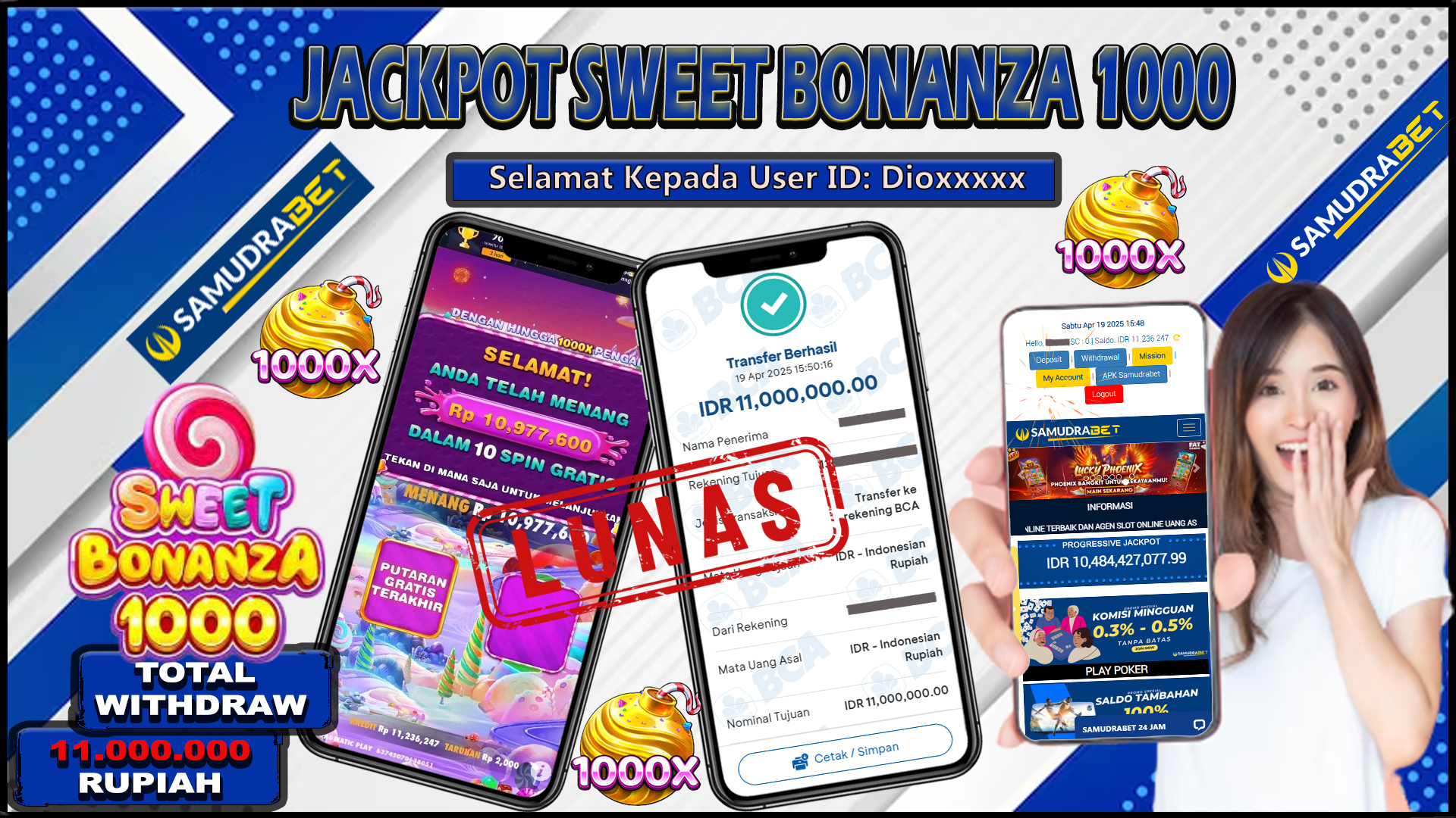 Samudrabet Jackpot Slot Rp 11.000.000 ~ Lunas