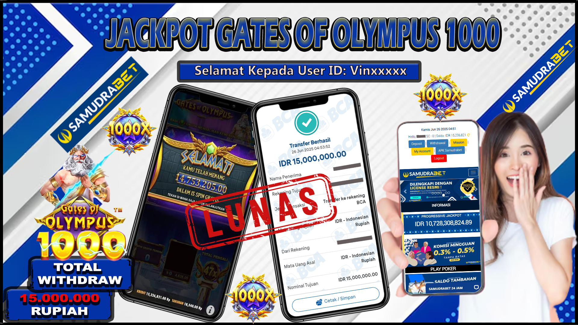 Samudrabet Jackpot Slot Rp 15.000.000 ~ Lunas