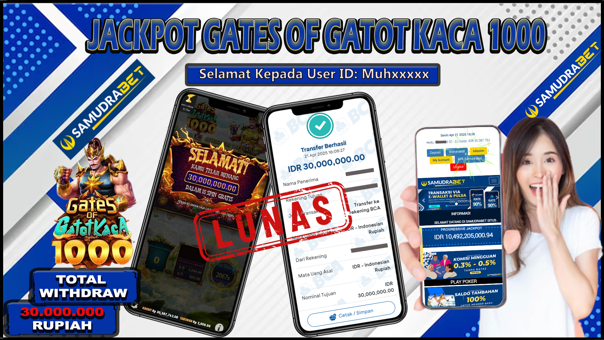 Samudrabet Jackpot Slot Rp 30.000.000 ~ Lunas
